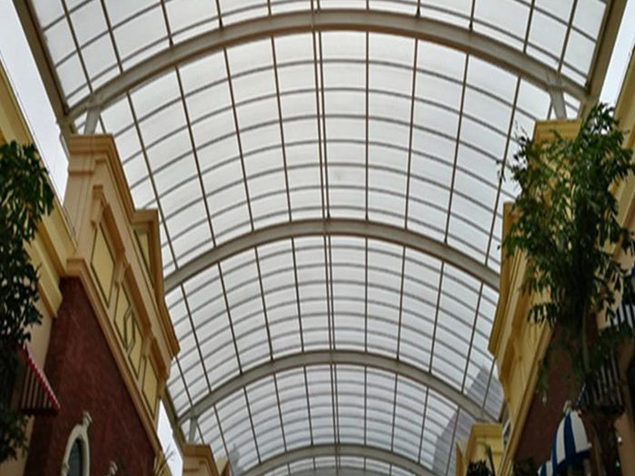 江门屋面网架顶棚吊装方案